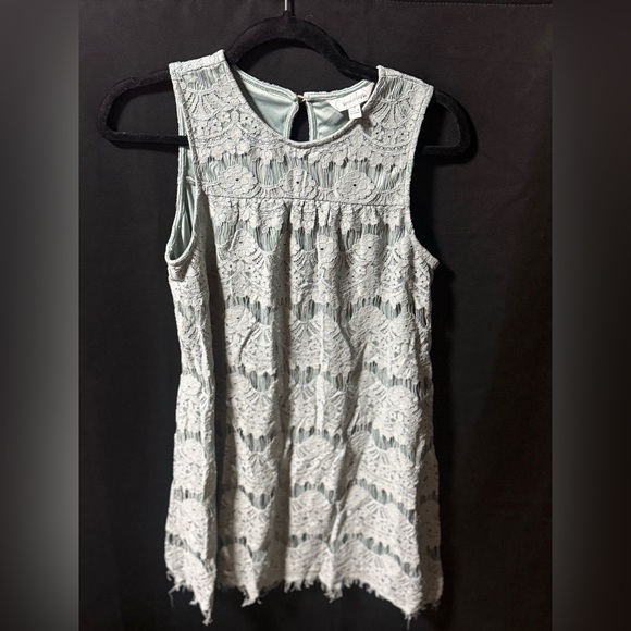 Speechless Dresses & Skirts - Speechless Sleeveless Lace Dress - Light Gray